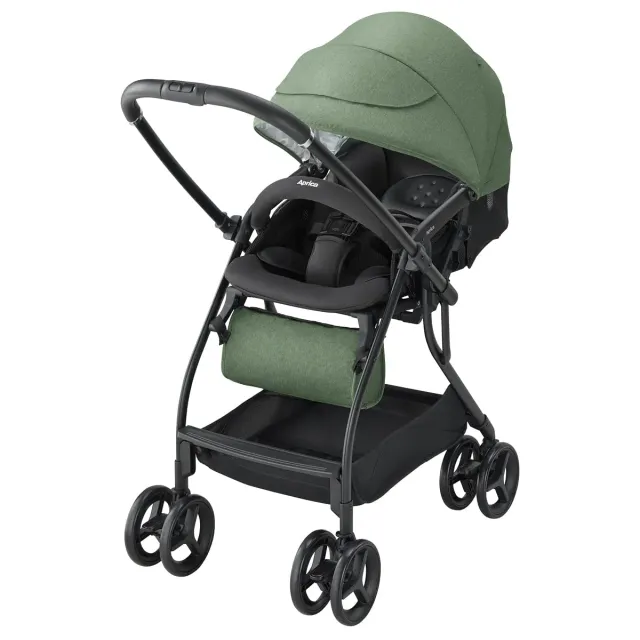 アップリカ ルンルンAB 2165253 A型ベビーカー グリーン 両対面 4.9kg